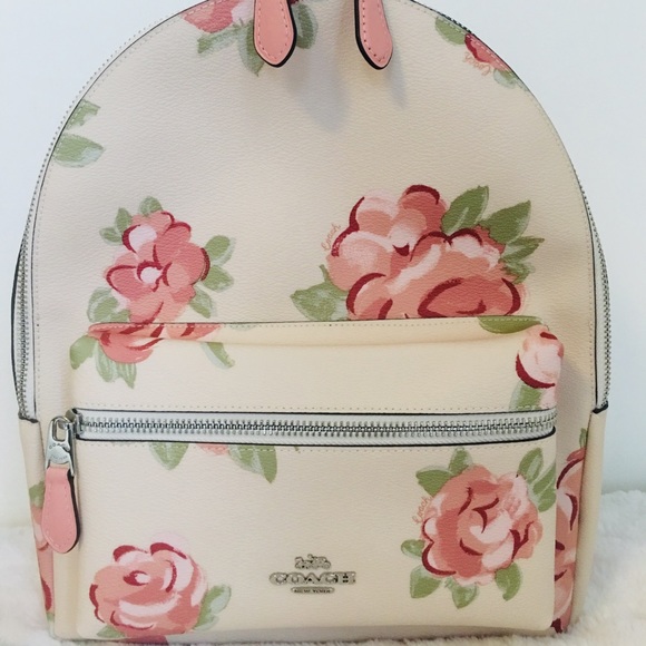 Coach Handbags - ‼️SOLD‼️  COACH FLORAL BACKPACK 💖